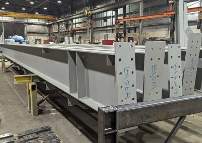 1-Exco steel being placed inside the building