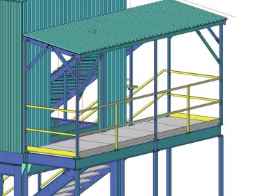E-House overhang at side edge 2