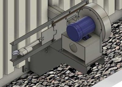 Sawmill project Kiln Blower Gate
