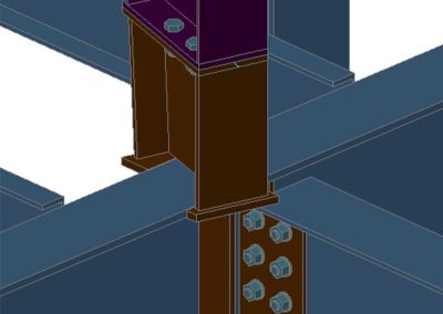 rendering steel bolts and steel in structure5