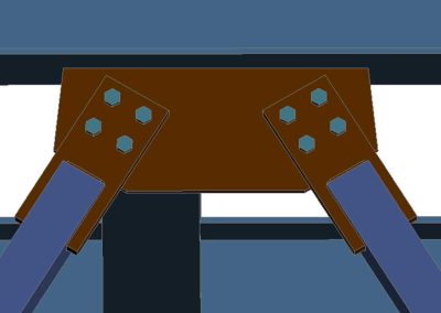 rendering two steel beams sawmill structure8